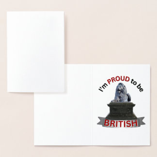 Vår stolthet över våra öar folierat kort