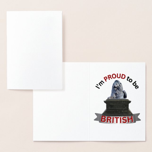 Vår stolthet över våra öar folierat kort (Display)