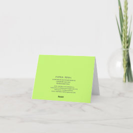 Vår Stone Barn Grönt Notecard Kort