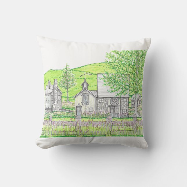 Vår Stone Barn Pillow Kudde (Framsida)