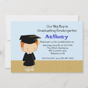 Vår stora pojkes inbjudan till Studenten