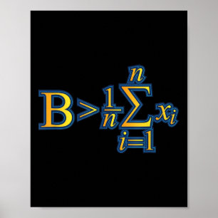 Var Större Än Genomsnittet - Matematiska Citat  Poster