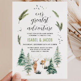 Vår Största Äventyr Baby Shower Inbjudningar
