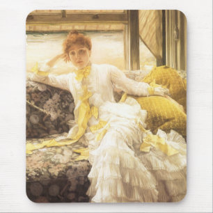 Vår (Stranden) av James Tissot, Vintage Porträtt Musmatta