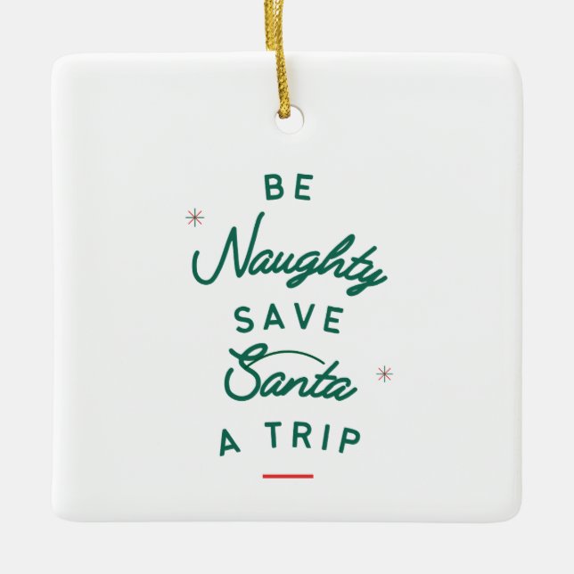 Var stygg julgransprydnad keramik (Framsida)