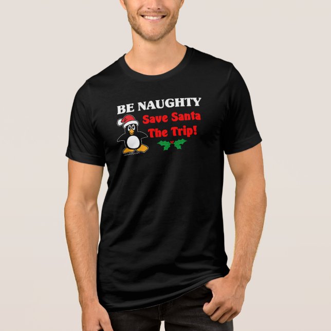 Var stygg! Spara Santa Resa! Tee (Framsida)