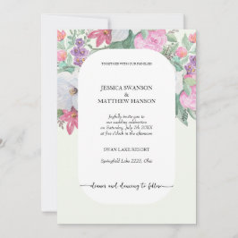 Vår Summer Blommigt Boho Garden Inbjudningar