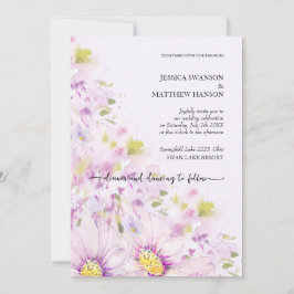 Vår Summer Blommigt Boho Garden Inbjudningar