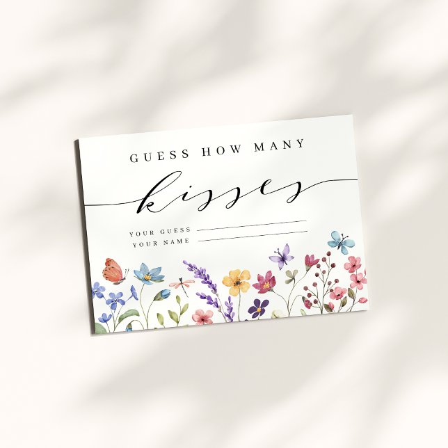 Vår Summer Blommigt Garden gissar hur många Kisses Tilläggskort (Skapare uppladdad)