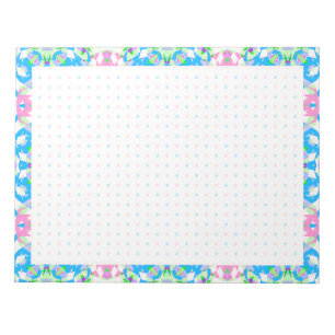 Vår Summer Blue Rosa Dot Grid BuJo Planner Anteckningsblock