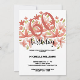 Vår Summer Garden Watercolor Blommigt Inbjudningar