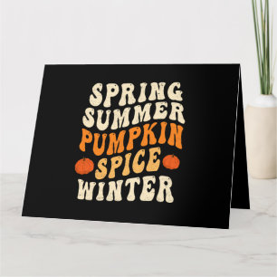 Vår Summer Pumpkin Spice Winter Pumpkin Spice L Kort