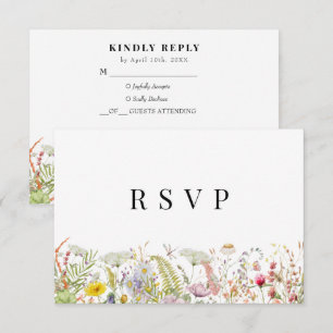 Vår Summer WildblomBeige Boho OSA kort