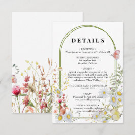 Vår Summer WildblomBeige Boho Tilläggskort