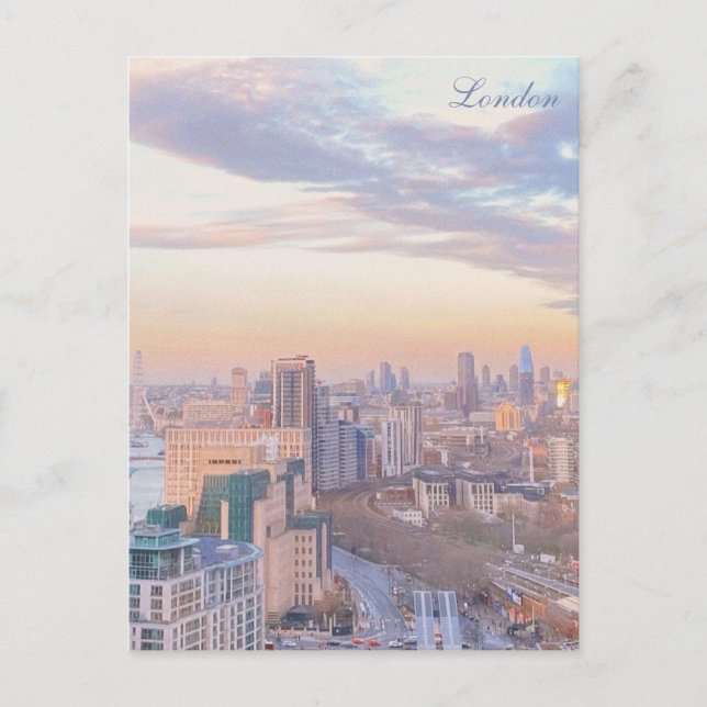 Vår Sunset, London Vykort (Framsida)