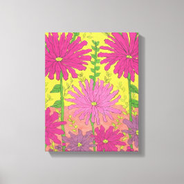 Vår Sunshine Blommigt Canvastryck