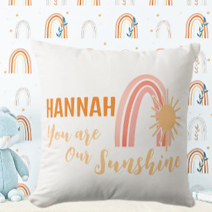 Vår Sunshine Boho Rainbow Kudde