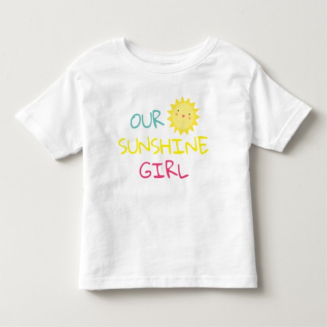 Vår Sunshine Girl Småbarn Shirt T (Framsida)