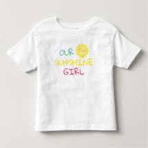 Vår Sunshine Girl Småbarn Shirt