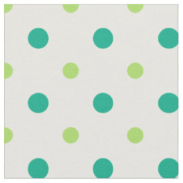 Vår Sunshine Grönt och White Polka dots Fabric Tyg