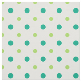 Vår Sunshine Grönt och White Polka dots Fabric Tyg