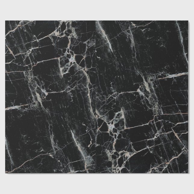 var svart inpackning presentpapper (Platt)