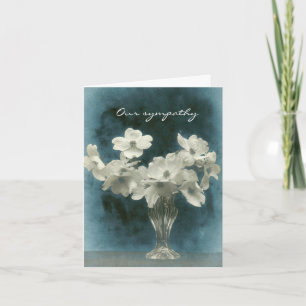 Vår sympati: Dogwood-Blommar (foto inuti också) Kort