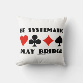 Var systematiska Play Bridge Adress Fyra kort Kost Kudde