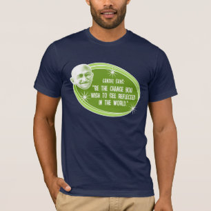 Var T-tröja för den ändringsGandhi quotationen Tee Shirt
