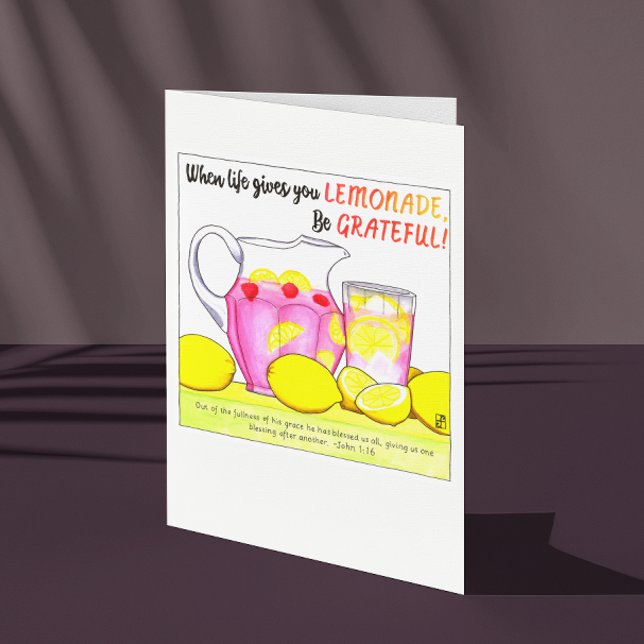 Var tacksam för Lemonade Grattiss Card Kort (Skapare uppladdad)