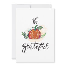 Var tacksam för pumpvattenfärgen happy thanksgivin