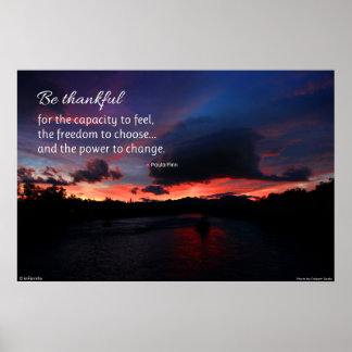 Var tacksam..inspirerande poster