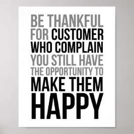 Var tacksam mot kunder som klagar poster
