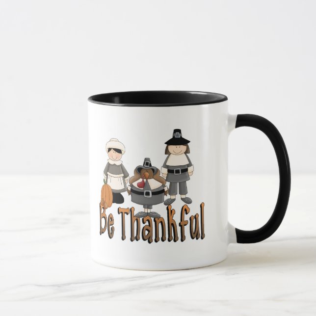 var tacksam tacksgiving pilgrimer mugg (Höger)