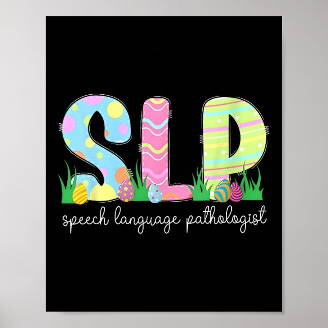 Vår Tal Språkpatolog Påskhare Sl Poster (Framsidan)
