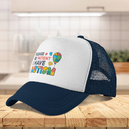 Var tålmodig om jag har Autism Puzzles Keps