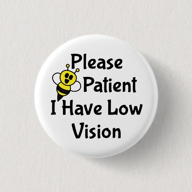 Var tålmodig om jag har låg syn knapp (Framsida)