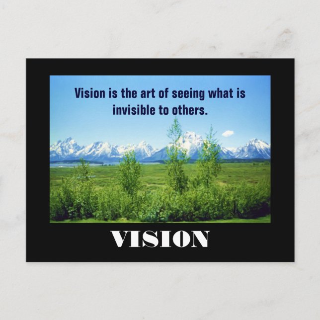 Vår-Tetons VISION vykort (Framsida)