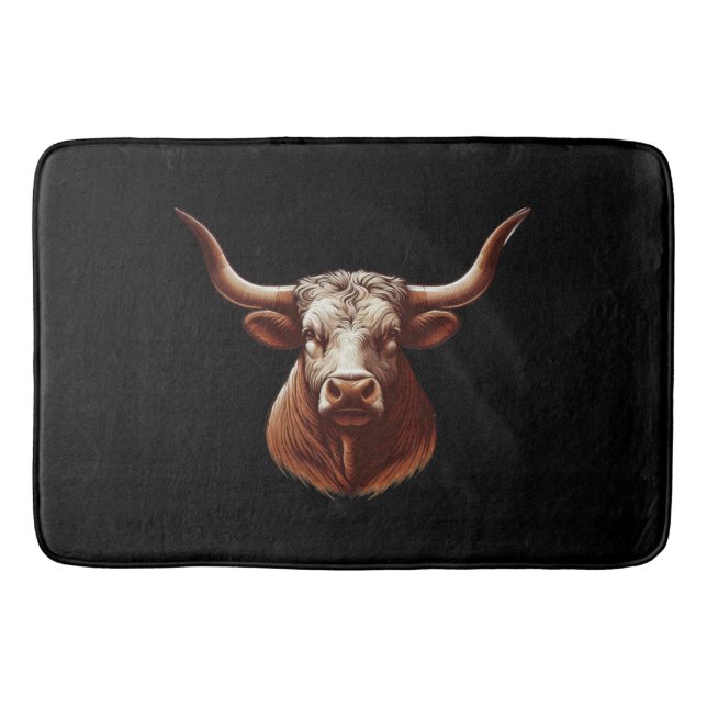 Vår Texas longhorn Badrumsmatta (Framsidan)