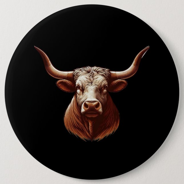 Vår Texas longhorn Knapp (Framsida)