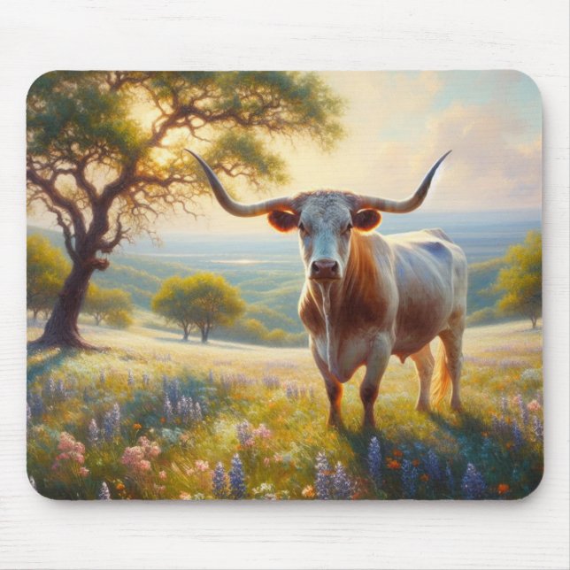 Vår Texas longhorn ko Musmatta (Framsidan)