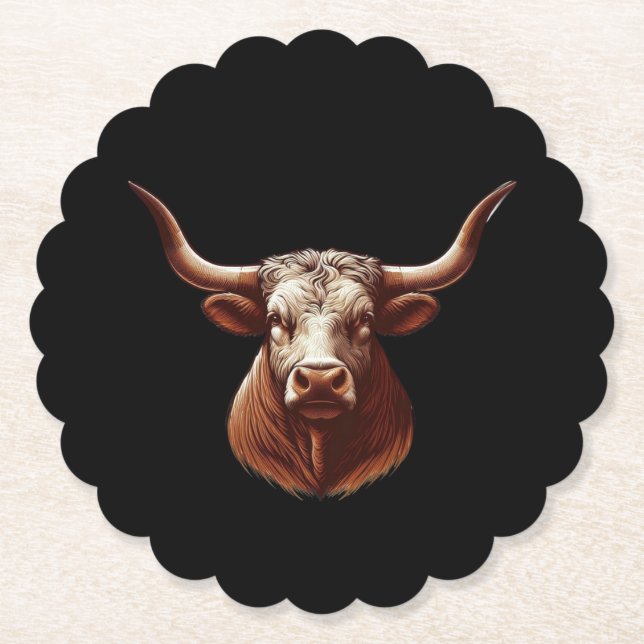 Vår Texas longhorn Underlägg Papper (Framsida)