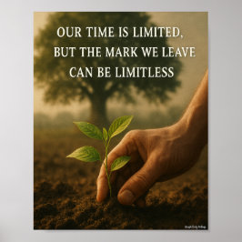 Vår tid och märket vi Lämnar Poster