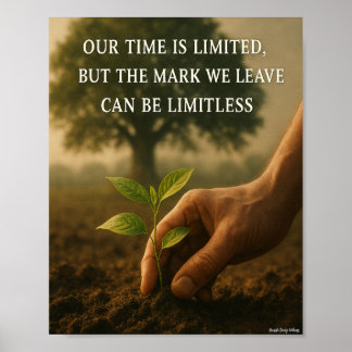 Vår tid och märket vi Lämnar Poster