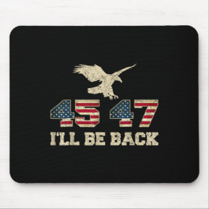 Var tillbaka 45 47-trump 2024 Valseagle USA flagga Musmatta