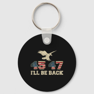 Var tillbaka 45 47-trump 2024 Valseagle USA flagga Nyckelring