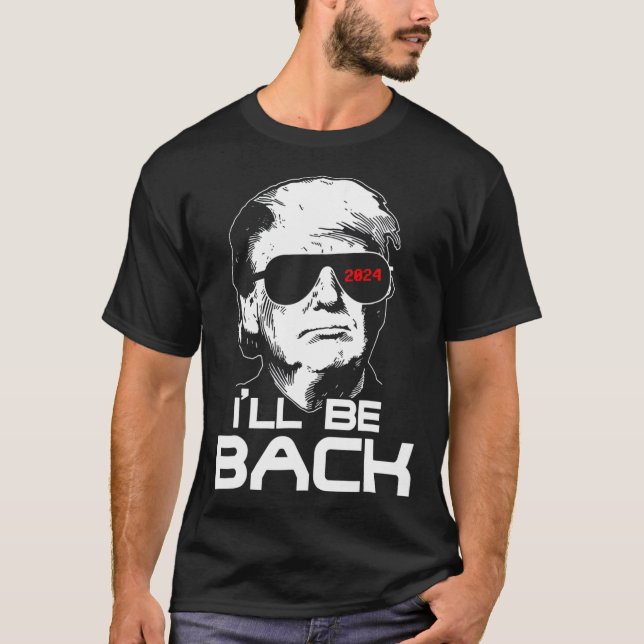 Var tillbaka på 45 47 Donald Trump 2024 Ta Amerika T Shirt (Framsida)