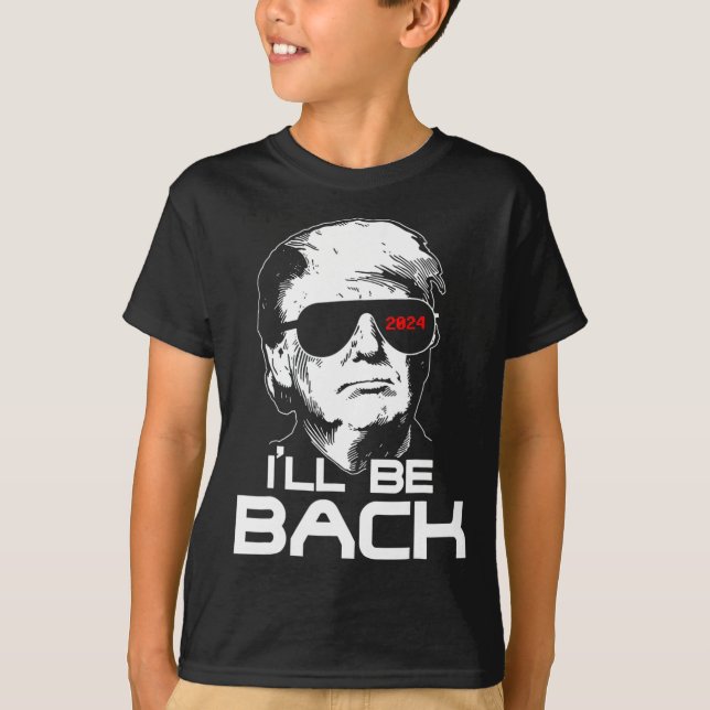 Var tillbaka på 45 47 Donald Trump 2024 Ta Amerika T Shirt (Framsida)