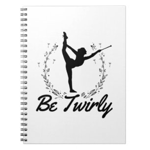 Var tråd Baton Twirling Dancing Dance Gift Idea Anteckningsbok