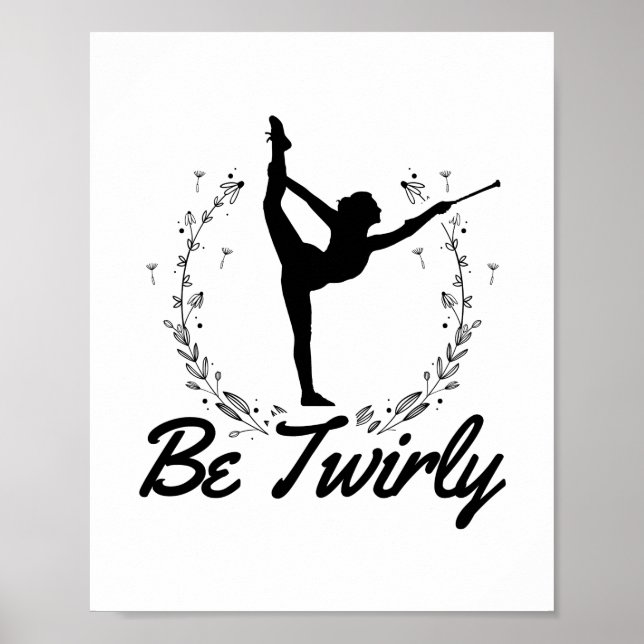 Var tråd | Baton Twirling Dancing Dance Gift Idea Poster (Framsidan)